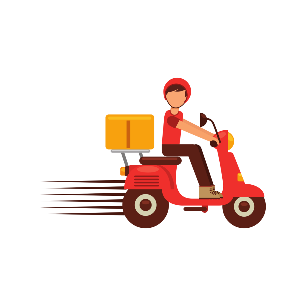 delivery man illustration