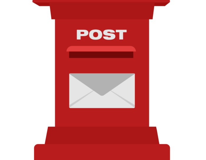 a red post box illustration