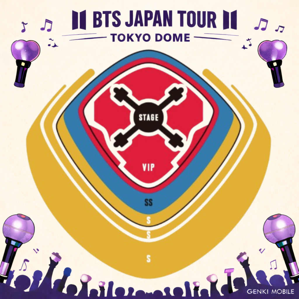 Tokyo dome seating map for bts 2026 japan tour
